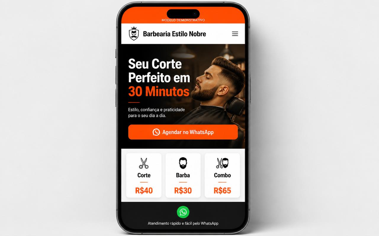 Projeto Barbearia Estilo Nobre — Salão / Barbearia